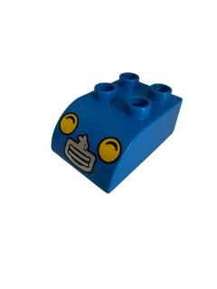 Lego® Duplo® kostka s potiskem 2x3, maska se světly
