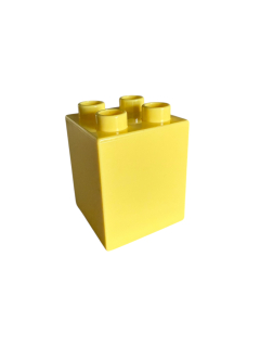 Lego Duplo kostka sv. žlutá 2x2x2