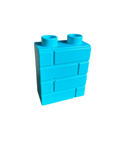Lego® Duplo® kostka tyrkysová zeď 1x2x2