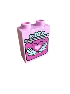 Lego® Duplo® kostka s potiskem srdce