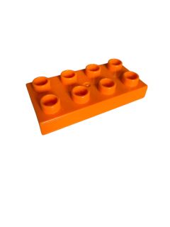 Lego Duplo kostka oranžová 4x2 úzká