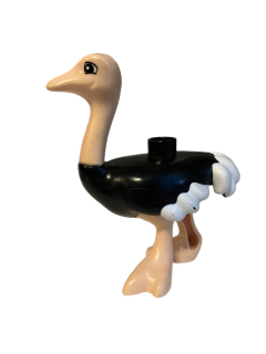 Lego Duplo pštros - bílé peří ohrané!!!