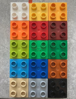 Lego Duplo kostky ruzne barvy